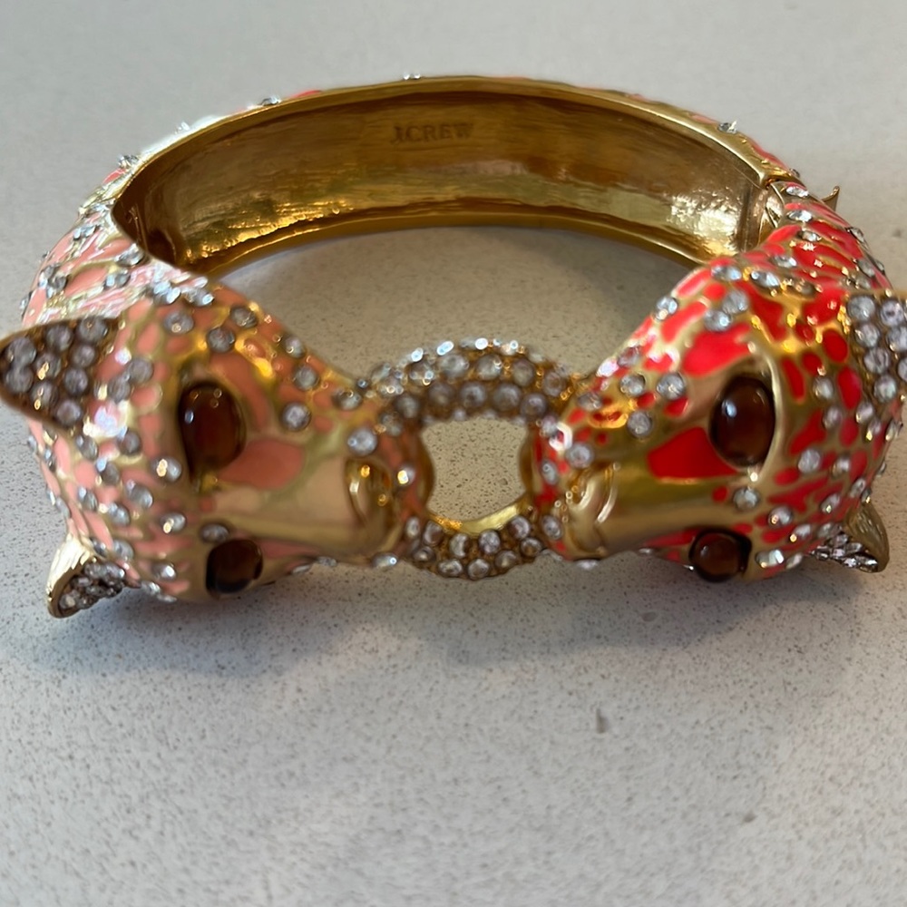 J Crew Leopard Enamel Bracelet